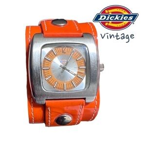 DICKIES Vintage Watch with Leather Band, including new battery